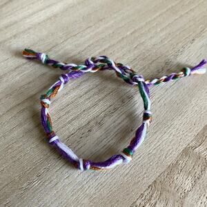 Analia Bracelet anklet trendy comfortable tie embroidery thread woven gift